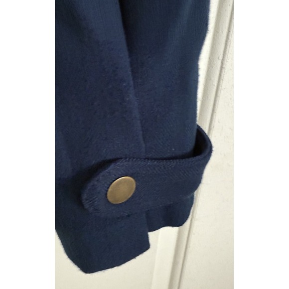 Maeve Magda Tapered Pants Anthropologie Navy Blue Ankle Size 0 - Picture 8 of 12